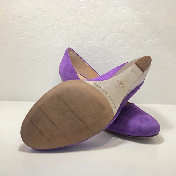 Cole Haan Purple Seude Wedges NEW - Picture 3 of 7